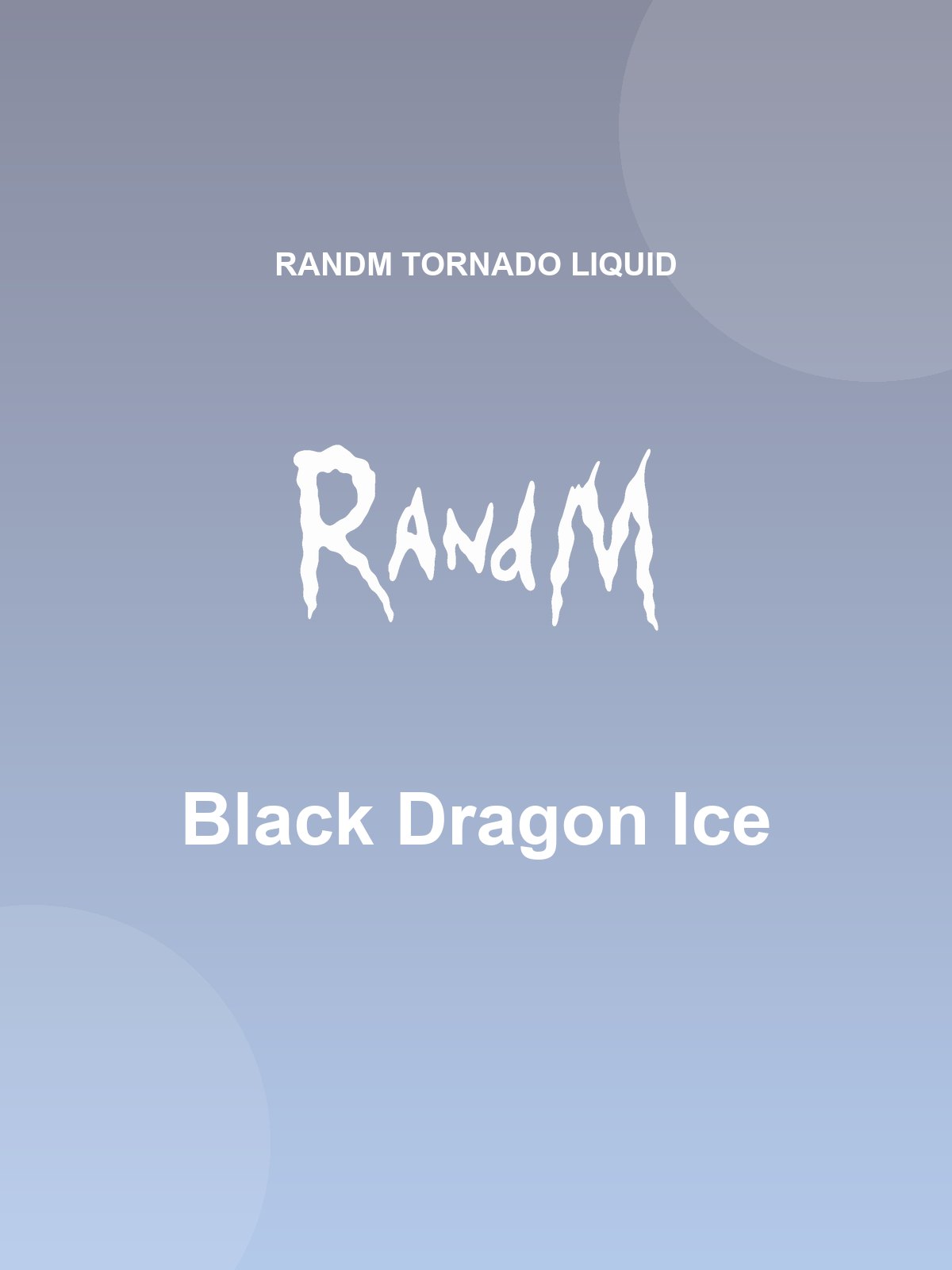 RandM Tornado Liquid | Black Dragon Ice 20mg/ml