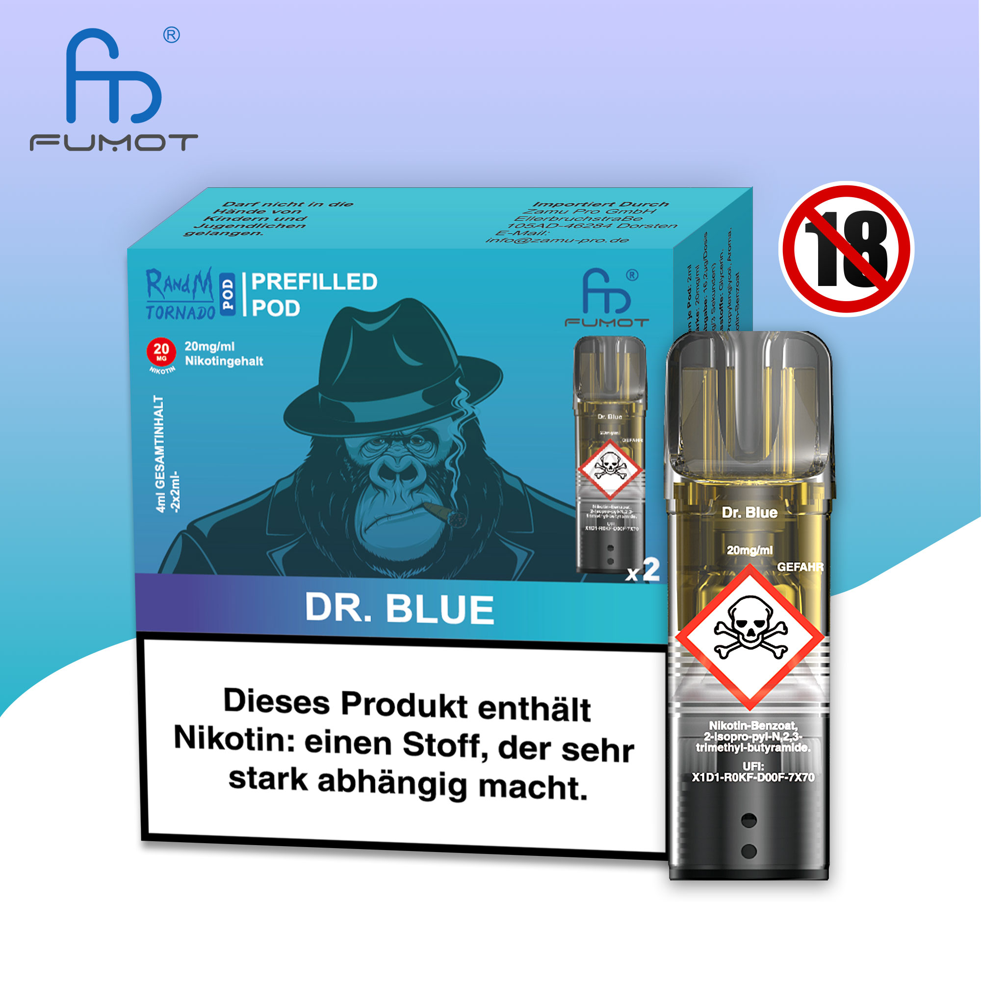 RandM Tornado Liquid | Dr.Blue 20mg/ml