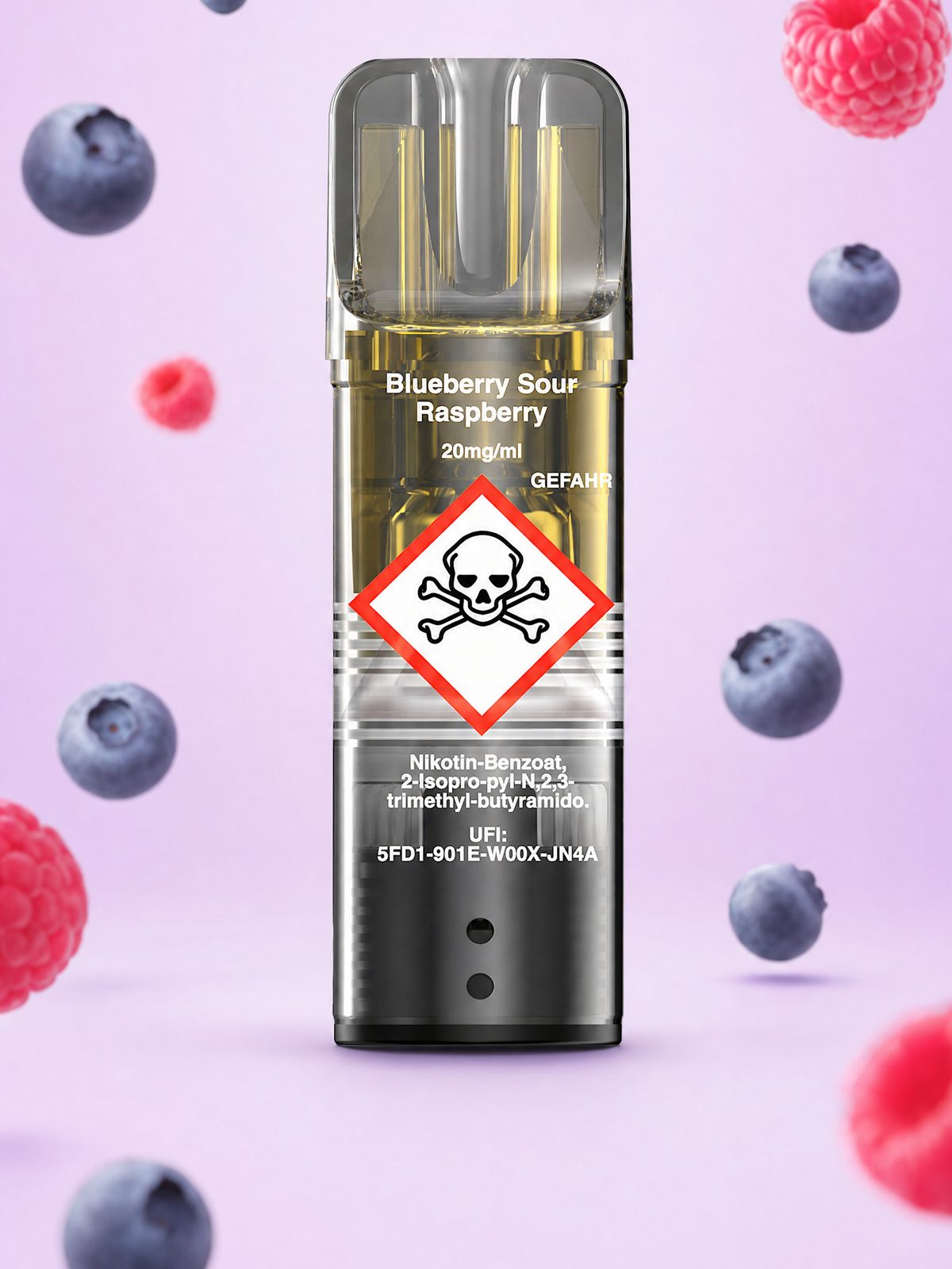 RandM Tornado Pod | Blueberry Sour Raspberry | Elfa kompatibel