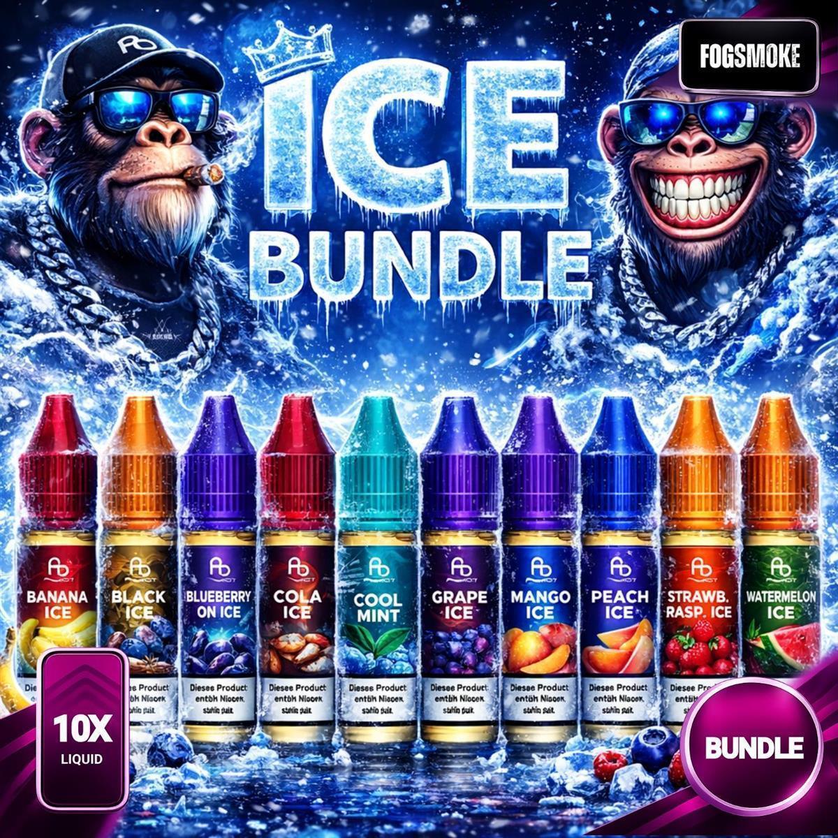 10x RandM Tornado Liquid | ICE-Bundle | 20mg/ml