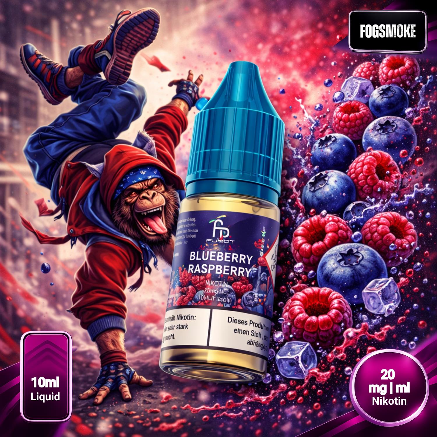 RandM Tornado Liquid | Blueberry Raspberry 20mg/ml