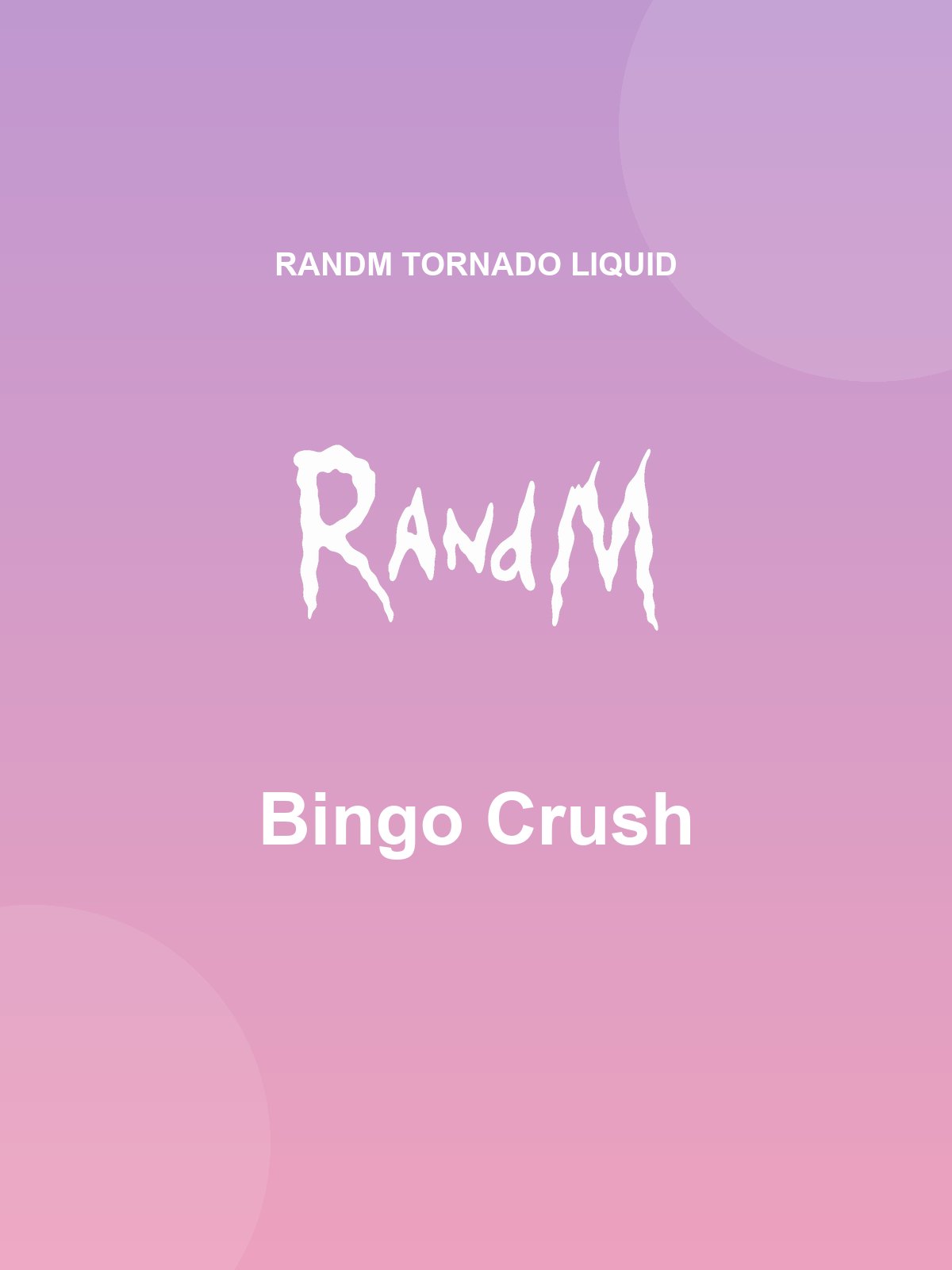 RandM Tornado Liquid | Bingo Crush 20mg/ml