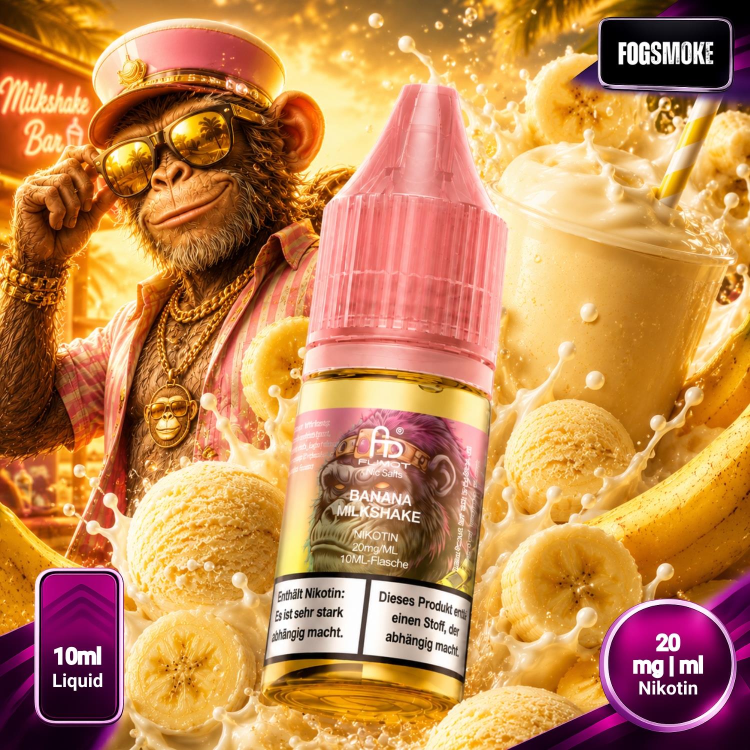 RandM Tornado Liquid | Banana Milkshake 20mg/ml